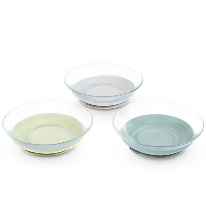 BÉABA Set Assiettes Verre 3 Pièces - Misty Green