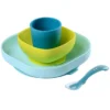BÉABA Set de Vaisselle 4 Pièces - Blue