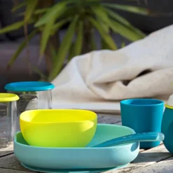 BÉABA Set de Vaisselle 4 Pièces - Blue
