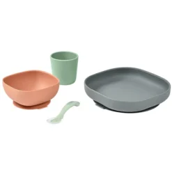 BÉABA Set de Vaisselle 4 Pièces - Mineral