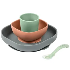 BÉABA Set de Vaisselle 4 Pièces - Mineral