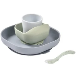 BÉABA Set de Vaisselle 4 Pièces - Pebble