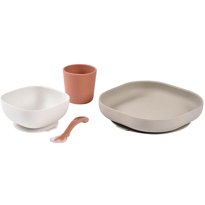 BÉABA Set de Vaisselle 4 Pièces - Terracotta