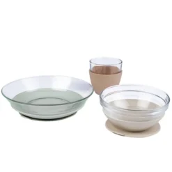 BÉABA Set de Vaisselle Verre 3 Pièces - Natural