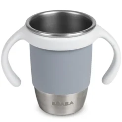 BÉABA Tasse d'Apprentissage Inox Click & Drink - Pebble