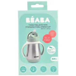 BÉABA Tasse Paille Inox Sage Green - 250 ml