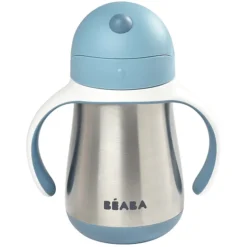 BÉABA Tasse Paille Inox Windy Blue - 250 ml