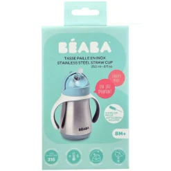 BÉABA Tasse Paille Inox Windy Blue - 250 ml