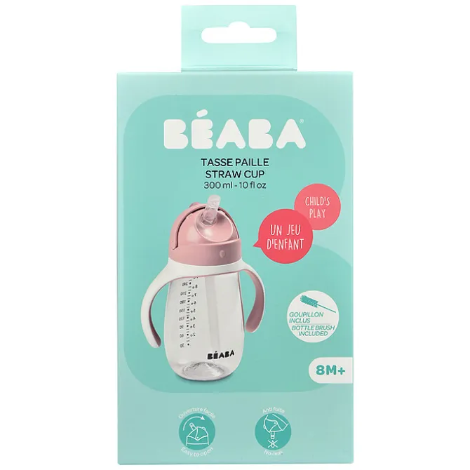BÉABA Tasse Paille Old Pink - 300 ml