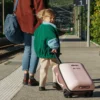 BÉABA Valise avec Assise de Voyage MICRO Luggage Eazy - Guimauve Sorbet