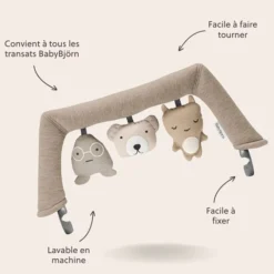 BabyBjörn Jouet pour Transat Amis Doux - Beige