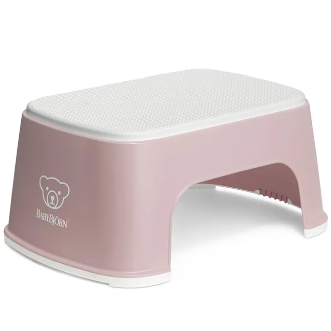 BabyBjörn Marchepied - Rose Pastel et Blanc