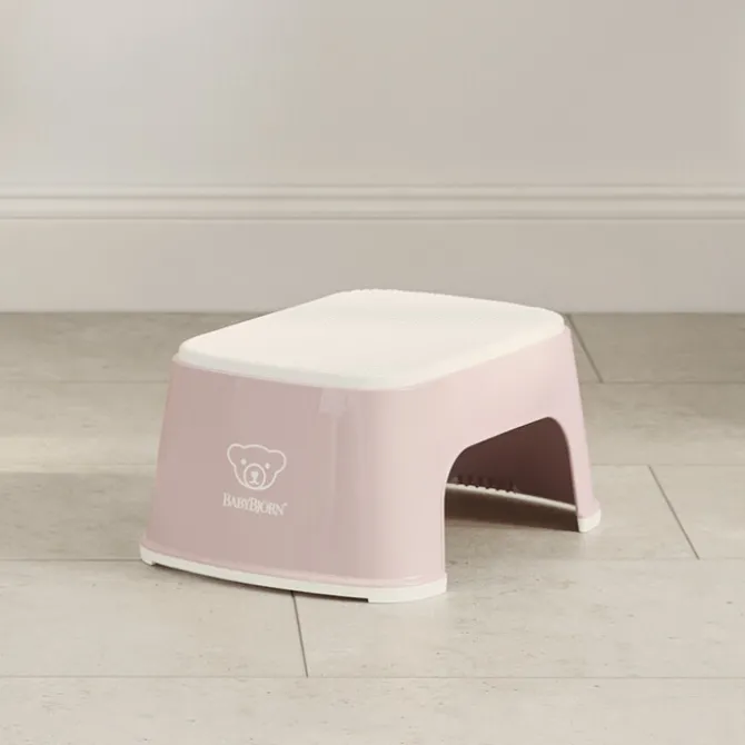 BabyBjörn Marchepied - Rose Pastel et Blanc