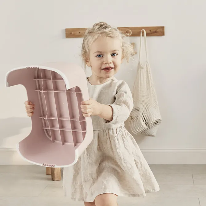 BabyBjörn Marchepied - Rose Pastel et Blanc