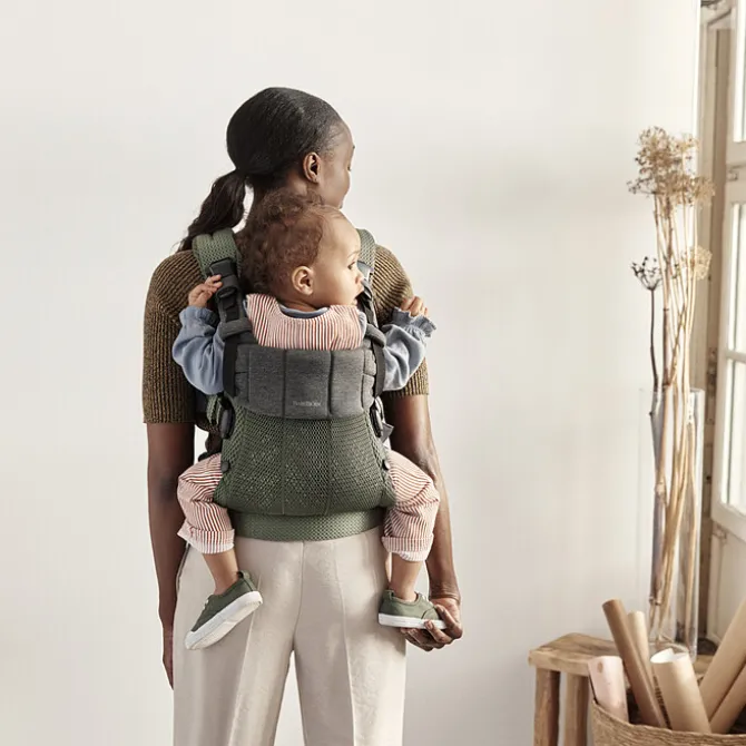 BabyBjörn Porte-bébé Harmony 3D Mesh - Vert Foncé