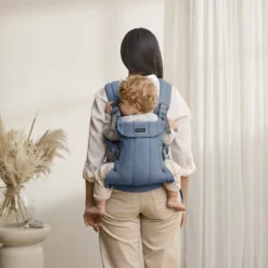 BabyBjörn Porte-bébé Harmony Tissé Chiné - Bleu