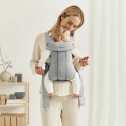 BabyBjörn Porte-bébé Mini 3D Jersey - Gris Clair
