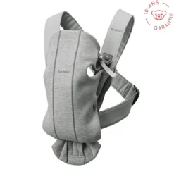 BabyBjörn Porte-bébé Mini 3D Jersey - Gris Clair