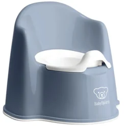 BabyBjörn Pot Fauteuil - Bleu Profond et Blanc