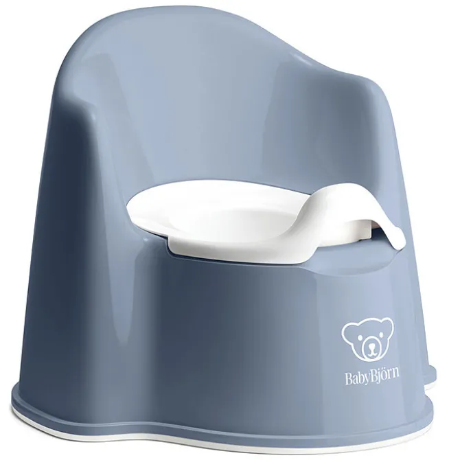 BabyBjörn Pot Fauteuil - Bleu Profond et Blanc