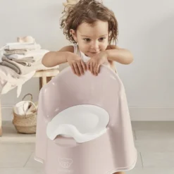 BabyBjörn Pot Fauteuil - Rose Pastel et Blanc