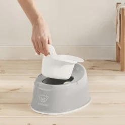 BabyBjörn Pot Smart - Gris et Blanc