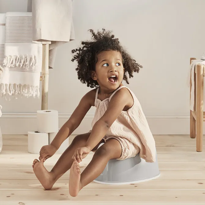 BabyBjörn Pot Smart - Gris et Blanc