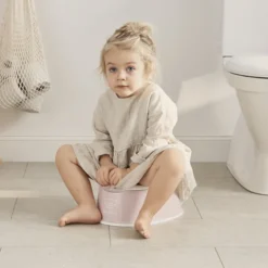 BabyBjörn Pot Smart - Rose Pastel et Blanc