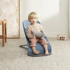 BabyBjörn Transat Bliss Tissé Chiné - Bleu