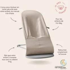 BabyBjörn Transat Bliss Tissé Chiné - Beige Clair