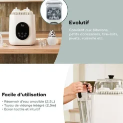 Babymoov Lave Biberon et Stérilisateur NutriWash