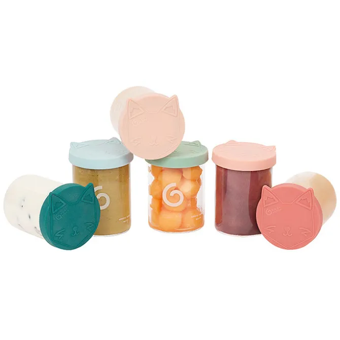 Babymoov Lot de 6 ISY BOWLS en Verre 250 ml - Multicolore