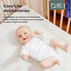 Babymoov Matelas Antibactérien Cosy'lite - 60 x 120 cm