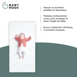 Babymoov Matelas Antibactérien Cosy'lite - 60 x 120 cm