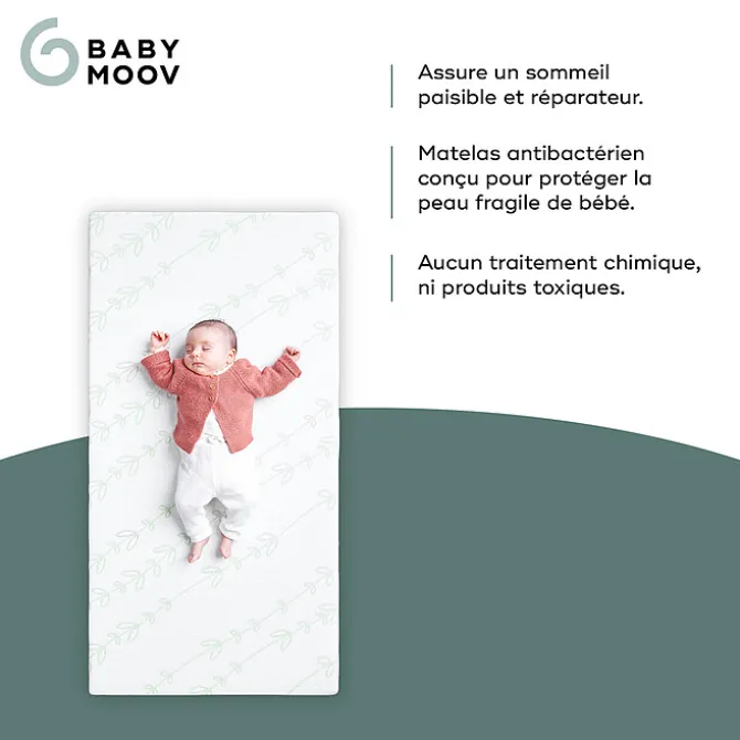 Babymoov Matelas Antibactérien Cosy'lite - 60 x 120 cm