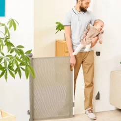 Badabulle Barrière de Sécurité Rétractable Safe & Roll - Gris