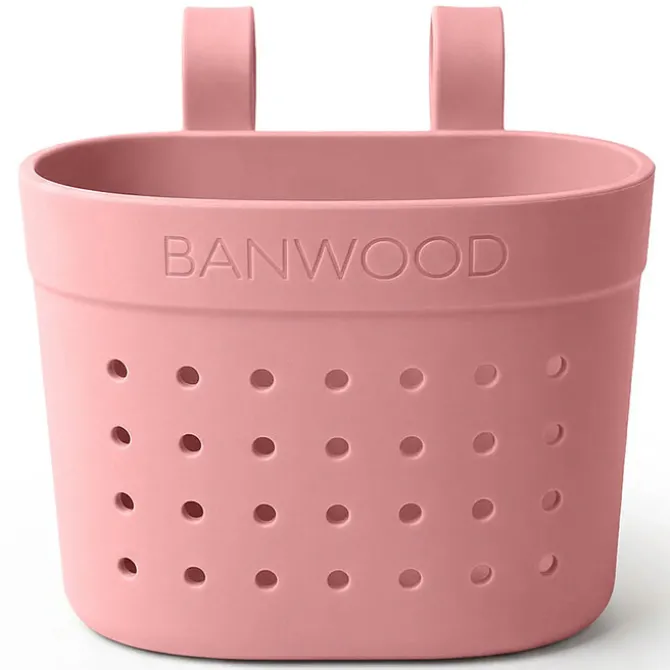 Banwood Panier Pin & Ride pour Vélo ou Trottinette - Raspberry