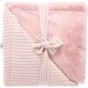 BB&Co Couverture Luxe - Rayé Vieux Rose