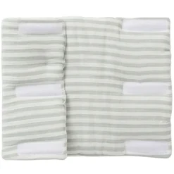 BB&Co Tour de Lit Modulable et Respirant - Rayé Vert de Gris