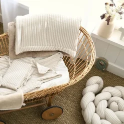 BB&Co Tresse Décorative Ouatinée Multi-usages - Rayé Galet