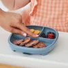 b.box for kids Assiette Compartimentée à Ventouse 2-en-1 - Ocean