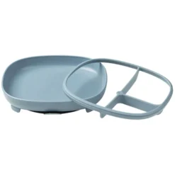 b.box for kids Assiette Compartimentée à Ventouse 2-en-1 - Ocean