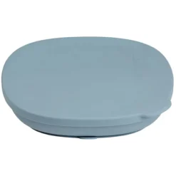 b.box for kids Assiette Compartimentée à Ventouse et Couvercle - Ocean