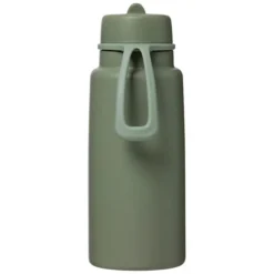 b.box for kids Gourde Isotherme avec Paille Flip Top Olive - 1 l