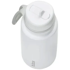 b.box for kids Gourde Isotherme avec Paille Flip Top White Out - 1 l