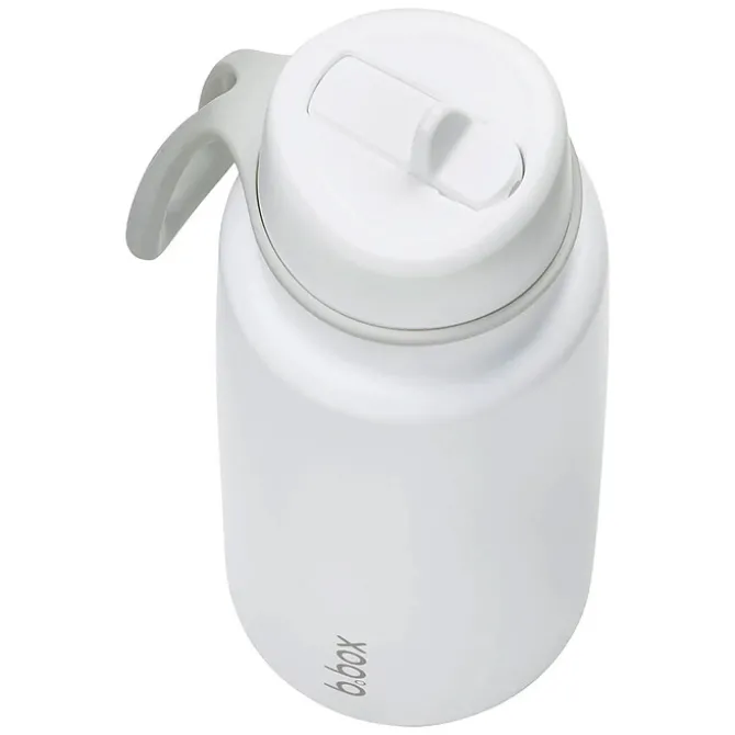 b.box for kids Gourde Isotherme avec Paille Flip Top White Out - 1 l