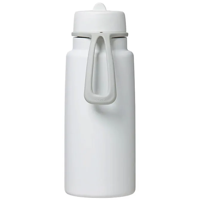 b.box for kids Gourde Isotherme avec Paille Flip Top White Out - 1 l