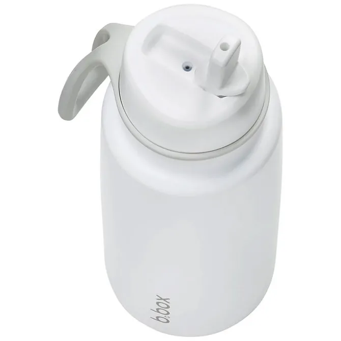 b.box for kids Gourde Isotherme avec Paille Flip Top White Out - 1 l