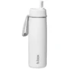 b.box for kids Gourde Isotherme avec Paille Flip Top White Out - 690 ml