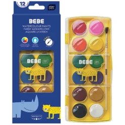 Bebe Interdruk Palette de Peinture Aquarelle + Pinceau BEBE Kids